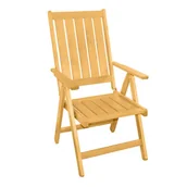Fotele i krzesła ogrodowe - DOVER - drewniane rozkładane krzesło ogrodowe - miniaturka - grafika 1
