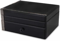 Szkatułka na biżuterię szklana pudełko glamour 11x22x17 169285 - Biżuteria - akcesoria - miniaturka - grafika 1