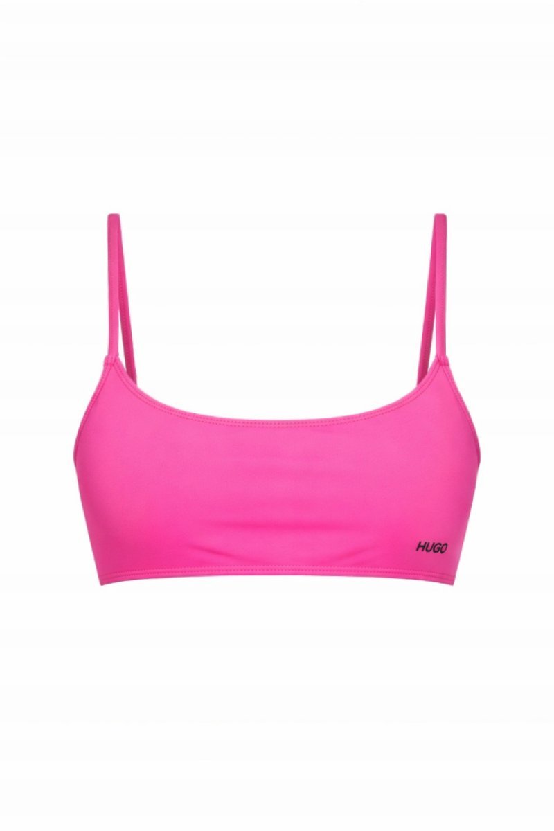 HUGO RÓŻOWY GŁADKI MIĘKKI BIUSTONOSZ NA RAMIĄCZKACH M I4A