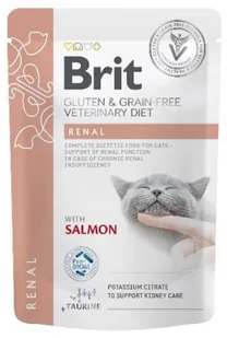 BRIT Veterinary Diets Cat Pouches Fillets in Gravy Renal 85g - Mokra karma dla kotów - miniaturka - grafika 1