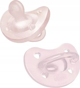 CHICCO-SMOCZEK SOFT PINK 2-6M 2SZT - Smoczki uspokajające - miniaturka - grafika 1