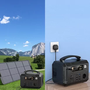 Choetech przenośna stacja zasilania powerbank 484Wh 500W czarna (BS004) - Powerbanki Choetech przenośna stacja zasilania powerbank 484Wh 500W czarna (BS004) - Powerbanki - miniaturka - grafika 3