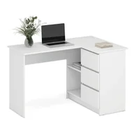 Biurka - Biurko narożne BEGA białe - miniaturka - grafika 1
