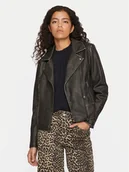 Kurtki damskie - Vila Kurtka z imitacji skóry Cara 14098830 Czarny Regular Fit - miniaturka - grafika 1