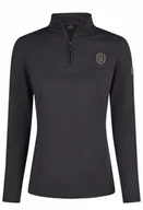 Koszulki jeździeckie - Eskadron Bluzka techniczna HALF-ZIP SHIRT Heritage AW 24/25 - black - miniaturka - grafika 1