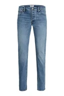 Spodnie męskie - JACK & JONES SLIM GLENN BLUE DENIM JEANSY MĘSKIE - miniaturka - grafika 1