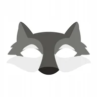 Dodatki do strojów karnawałowych - MASKA FILCOWA WILK STRÓJ ZWIERZĘTA LEŚNE LAS - miniaturka - grafika 1