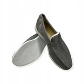 Mokasyny męskie - Mokasyny męskie zamszowe Old Money 46 - miniaturka - grafika 1