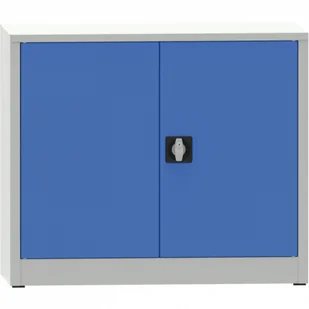 PARTNER B2B Warsztatowa szafa półkowa na narzędzia KOVONA JUMBO, 1 półka, spawana, 950 x 600 x 800 mm, szara / niebieska 178649 - Pozostałe wyposażenie warsztatu - miniaturka - grafika 1