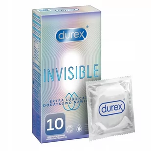 Durex RECKITT BENCKISER Prezerwatywy Invisible dodatkowo nawilżana x 10 szt | DARMOWA DOSTAWA OD 199 PLN! - Prezerwatywy - miniaturka - grafika 1