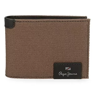 Pepe Jeans Hilltop, Akcesoria Podróżne Portfel Mężczyzna, Brązowy, Pojedynczy - Koszulki męskie - miniaturka - grafika 1