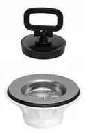 Syfony - Sitko Do Zlewu 80mm Z Korkiem Spustowym 1S040WH - miniaturka - grafika 1