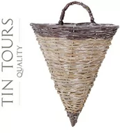 Kwietniki - STOŻEK WIKLINOWY NA ŚCIANĘ / KWIETNIK 31x26x42/50 cm - miniaturka - grafika 1