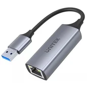 Adaptery i przejściówki - Unitek ADAPTER USB-A 3.1 GEN 1-RJ45 1 GBPS U1309A - miniaturka - grafika 1