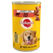 Mokra karma dla psów - Pedigree Wołowina w galaretce 400g puszka - miniaturka - grafika 1
