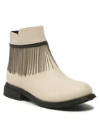 Buty dla dziewczynek - Nelli Blu Trzewiki CS2920-32 Beżowy - miniaturka - grafika 1