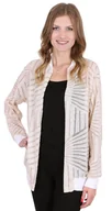 Swetry damskie - John Zack Elegancka, połyskująca narzutka M-L - miniaturka - grafika 1