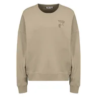 Bluzy damskie - Damska Bluza FILA BANN OVERSIZED FAW0443-70015 – Beżowy - miniaturka - grafika 1