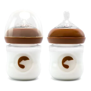 Butelka do karmienia antykolkowa Blabaer 125ml PU Brązowa 0-3M BPA FREE - Butelki dla niemowląt - miniaturka - grafika 1
