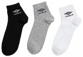Skarpetki męskie - UMBRO SKARPETY QUARTER 3 PARY Roz:39-42 3-kolory - miniaturka - grafika 1