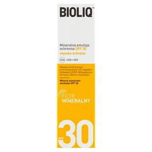Aflofarm Bioliq SPF30 mineralna emulsja ochronna 30 ml - Balsamy i kremy do opalania - miniaturka - grafika 2