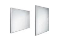 Lustra - Nimco Lustra - Lustro z oświetleniem LED, 80x70 cm, kwadratowe, aluminiowe ZP 13003 - miniaturka - grafika 1
