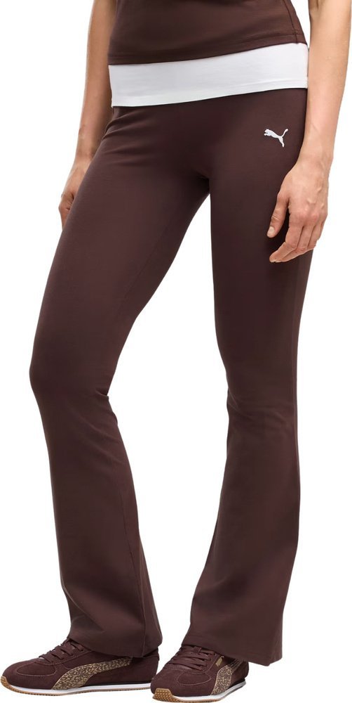 Puma Legginsy damskie Puma Ess High-Waist Flared brązowe 631542 33 M