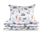 Pościel dla dzieci - Pościel dziecięca 100x135 Podniebna przygoda z plecaczkiem - miniaturka - grafika 1