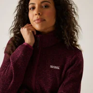 Bluzy sportowe damskie - Regatta Polar damski rozsuwany Newhill Burgundowy, Rozmiar: 38 - miniaturka - grafika 1