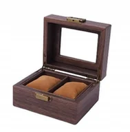 Biżuteria - akcesoria - PUDEŁKO ETUI ORGANIZER SZKATUŁKA ZEGARKI 2szt G14 - miniaturka - grafika 1