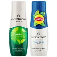 Syropy i koncentraty owocowe - 2x Syrop do Saturatora SODASTREAM MOJITO MOHITO LIPTON LEMON TEA KONCENTRAT - miniaturka - grafika 1