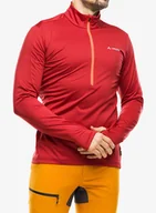 Bluzy sportowe męskie - Bluza polarowa Vaude Livigno Halfzip II - dark indian red - miniaturka - grafika 1