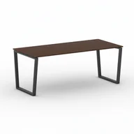 Stoły i stoliki do biura - B2B Partner Stół konferencyjny IMPRESS 2000 x 900 x 750 mm, orzech 499428 - miniaturka - grafika 1