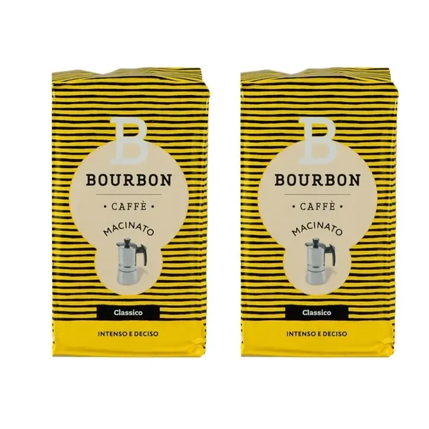 Kawa mielona Caffe Bourbon 2x250g - Lavazza Włoska kawa klasyczna