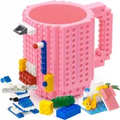 Kubki dla dzieci - KUBEK KLOCKOWY DUŻY 350ML + ZESTAW KLOCKÓW DLA DZIECI na zimne i CIEPŁE - miniaturka - grafika 1