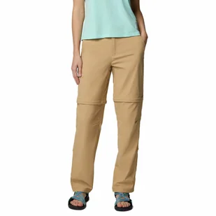 Damskie spodnie z odpinanymi nogawkami Columbia Leslie Falls Convertible Pant canoe - 10 - Spodnie sportowe damskie - miniaturka - grafika 1