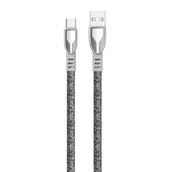 Kable USB - Dudao kabel USB - USB Typ C 5 A 1 m szary (L3PROT gray) - miniaturka - grafika 1