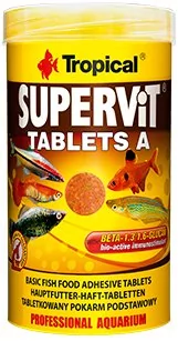 Tropical Supervit Tablets A 250Ml/340Szt. 20624 - Pokarm dla ryb - miniaturka - grafika 1