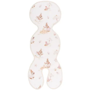 Bambusowa wkładka antypotowa do fotelika samochodowego 0-13 i 9-18 kg Saint Tropez Pink, Samiboo - Akcesoria do fotelików - miniaturka - grafika 1