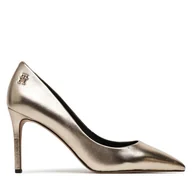 Czółenka - Szpilki Tommy Hilfiger FW0FW08156 Złoty - miniaturka - grafika 1