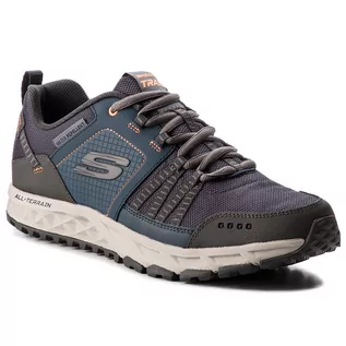 Buty trekkingowe damskie - Trekkingi SKECHERS - Escape Plan 51591/NVOR  Navy/Orange - grafika 1