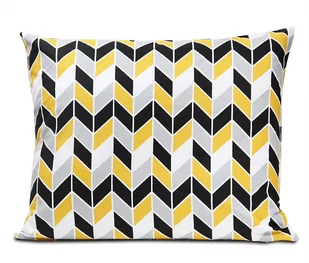 Poszewka 50x70 bawełniana Geometric Yellow - Poszewki na poduszki - miniaturka - grafika 1