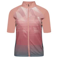 Koszulki sportowe damskie - Damska koszulka kolarska Dare 2b AEP Prompt Jersey Rozmiar: XL / Kolor: różowy - miniaturka - grafika 1