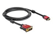 Kable - Kabel DVI-D - HDMI DELOCK, 3 m - miniaturka - grafika 1