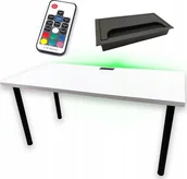 Biurka gamingowe - BIURKO GAMINGOWE BIAE LED PRZEPUST ST - miniaturka - grafika 1
