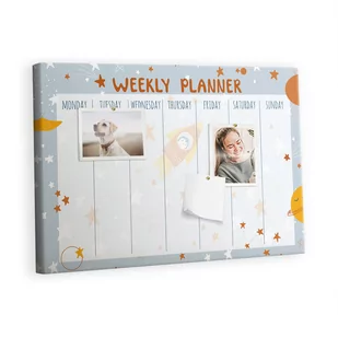 Kolorowy Organizer - Tablica Korkowa z Pinezkami - Planer tygodnia 60x40 cm - Tablice i flipcharty - miniaturka - grafika 1