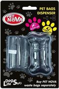 Pet Nova DOG LIFE STYLE Dyspenser na worki oraz jedna rolka 20szt kolor czarny