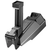 Uchwyty samochodowe do telefonów - Baseus Uchwyt samochodowy wieszak hak do telefonu 6,5 na zagłówek black SUHZ-A01 - miniaturka - grafika 1