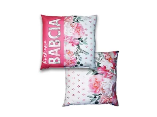 Poduszka dekoracyjna z kwiatowym nadrukiem Kochana Babcia - Poduszki dekoracyjne Poduszka dekoracyjna z kwiatowym nadrukiem Kochana Babcia - Poduszki dekoracyjne - miniaturka - grafika 1