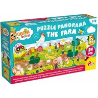 Układanki dla dzieci - Carotina Baby - Puzzle panorama Farma Lisciani - miniaturka - grafika 1